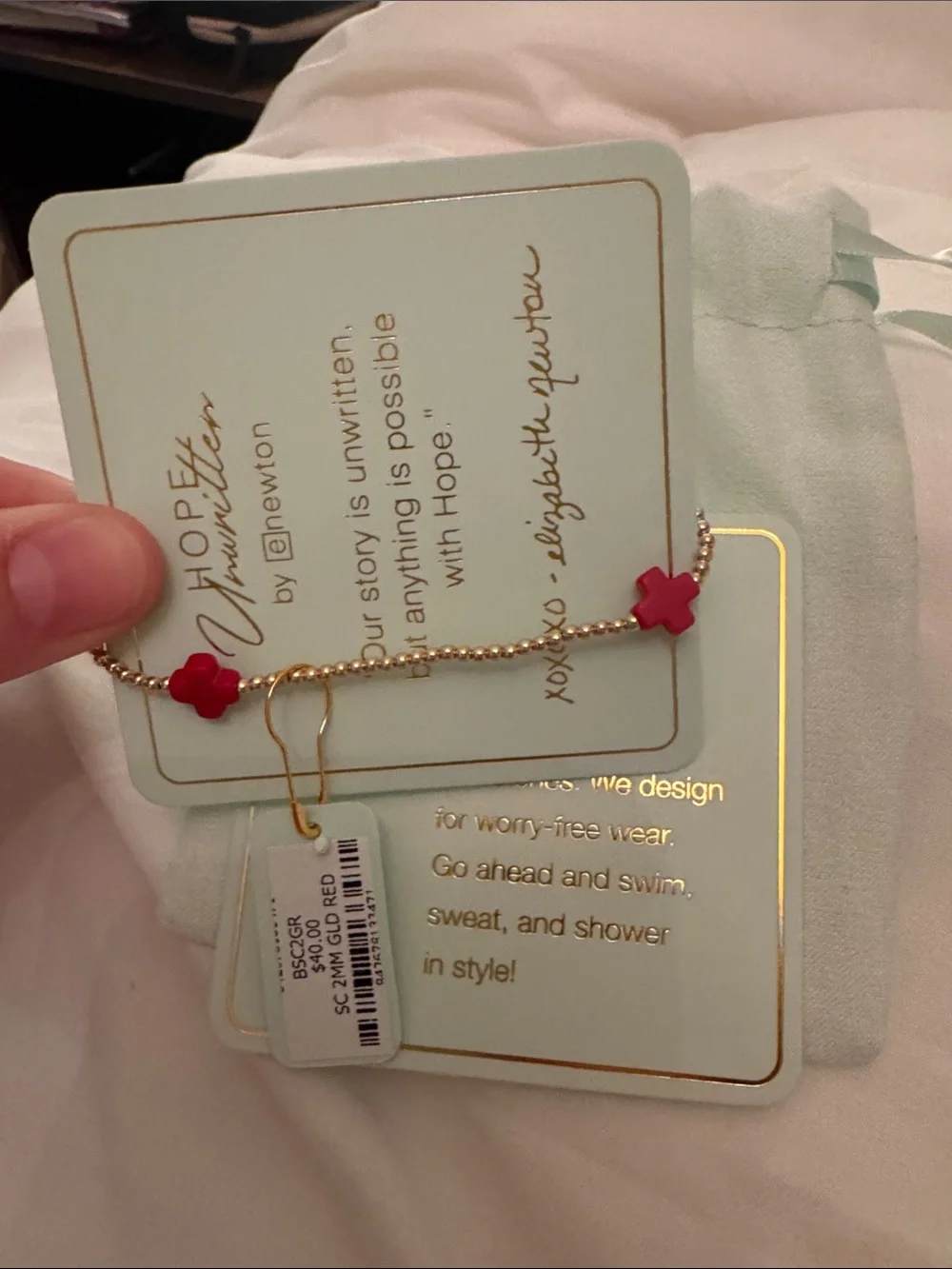 5 Enewton Braclets NWT (Gold, Pink, Red, Black, Cross)